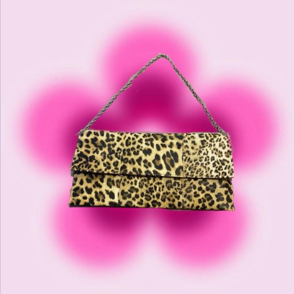 J Francis- Leopard print clasp purse